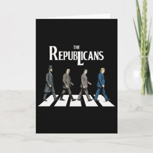 Cartão Os Republicanos Trump Reagan Roosevelt Lincoln Pré