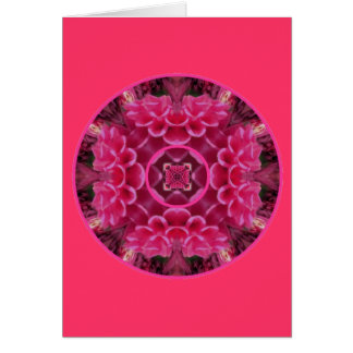 Cartão Os rosas são coração vermelho Chakra