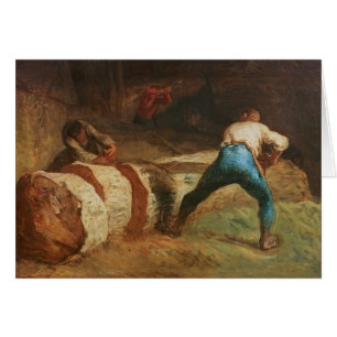 Cartão Os Sawyers de madeira, 1848