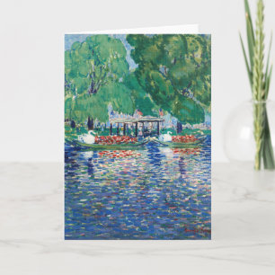 Cartão Os Swan Boats   George Luks