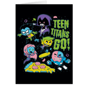 Cartão Os titã adolescentes vão! gráfico Gnarly da piz