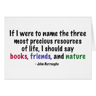 Cartão Os três recursos os mais preciosos da vida