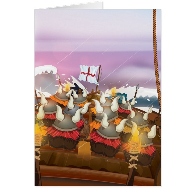 Cartão Os Vikings (Frente)