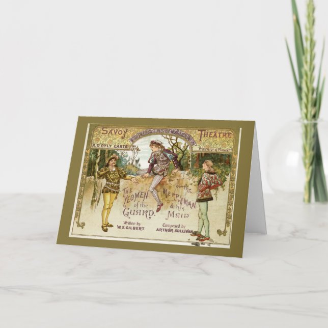 Cartão Os Yeomen da guarda (Frente)