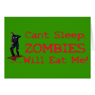 Cartão Os zombis comer-me-ão