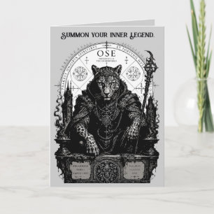 Cartão Ose Leopardo Oculista Gótico