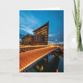 Cartão Oslo à noite, Noruega