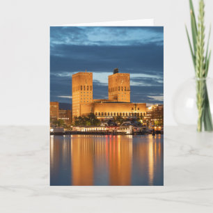 Cartão Oslo City Hall Noruega