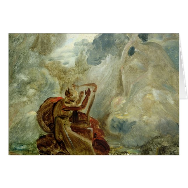 Cartão Ossian conjura acima os espírito (Frente Horizontal)