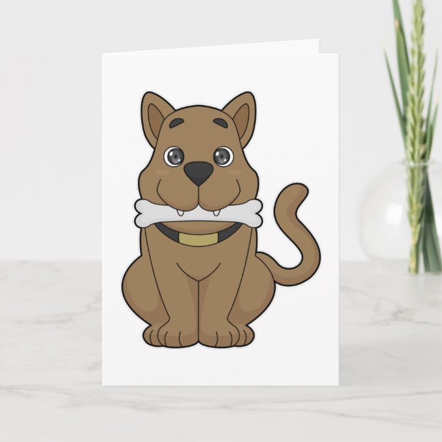 Cartão Osso de Cachorro (Frente)