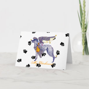 Cartão Osso Mot de Deerhound do Scottish