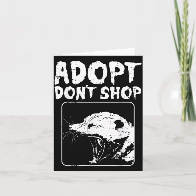 Cartão Ossum Adopt Dont Shop Ssum Street Cat Pet Women Me (Frente)