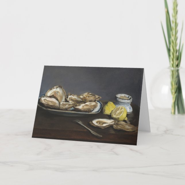Cartão Ostras | Édouard Manet (Frente)