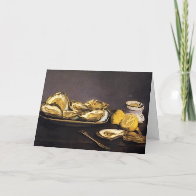 Cartão Ostras - Édouard Manet (Frente)