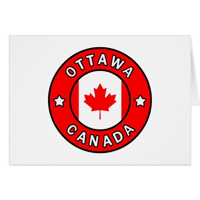 Cartão Otava Canadá (Frente Horizontal)
