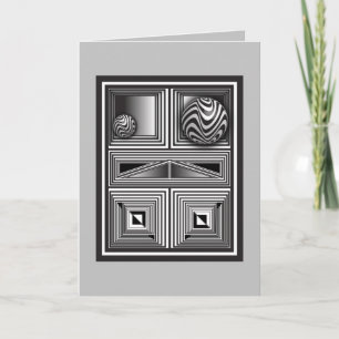 Cartão Ótica através de Formas 