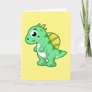 Cartão Ótima Ilustração De Um Espinossauro.
