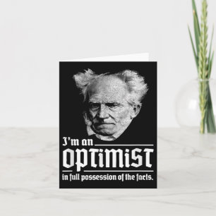 Cartão Otimista Arthur Schopenhauer Pessimismo Pessimismo