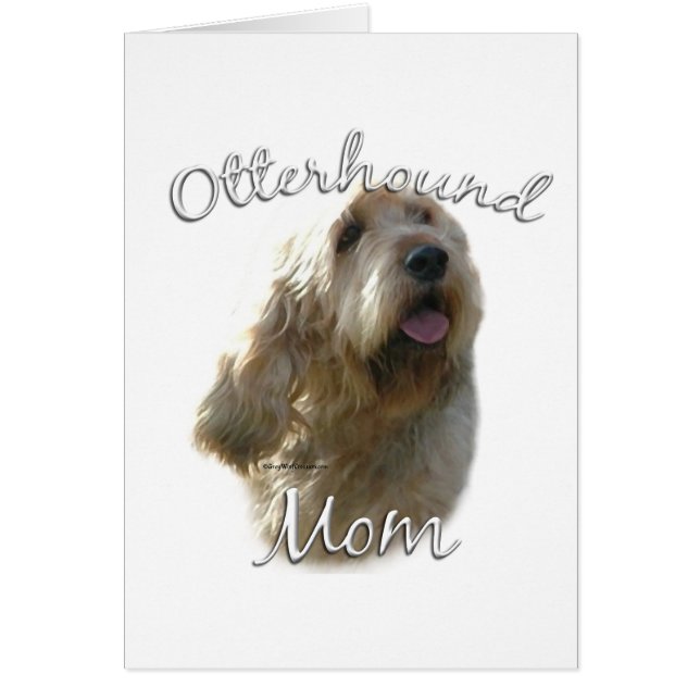 Cartão Otterhound Mãe 2 (Frente)