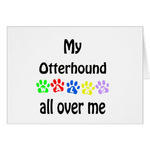 Cartão Otterhound Walks Design