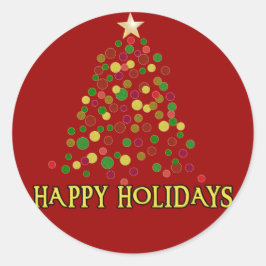 Cartão ou adesivo da árvore de Natal bonito