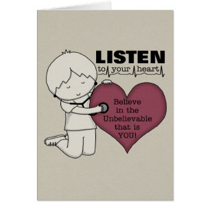 Cartão Ouça seu coração