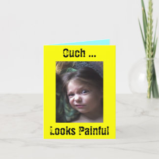 Cartão Ouch… olhares dolorosos