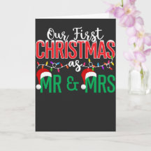 Our First Christmas Folded Greeting Card