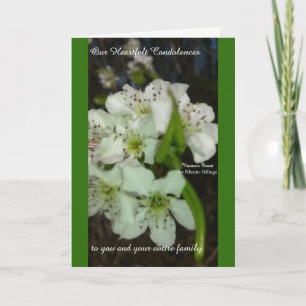 Cartão Our Heartfelt Condolences