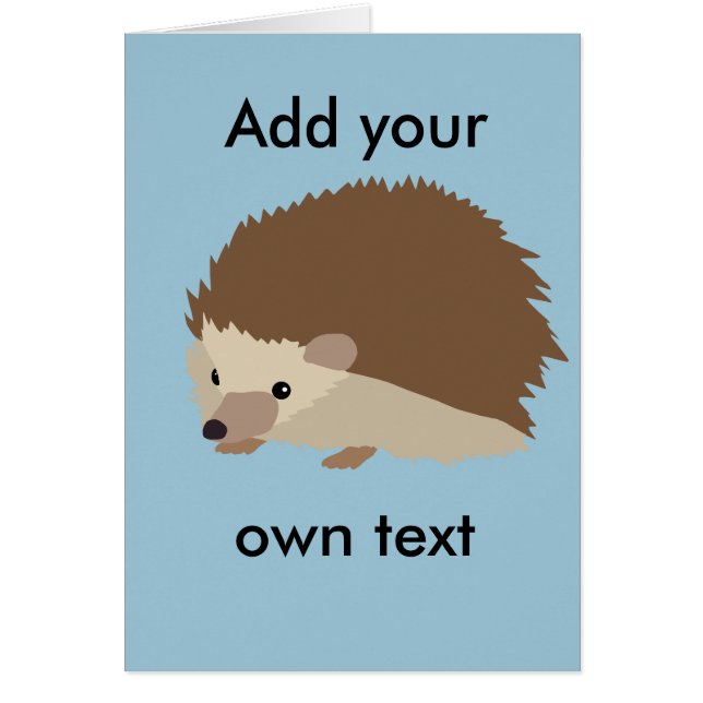 Cartão Ouriço (Frente)