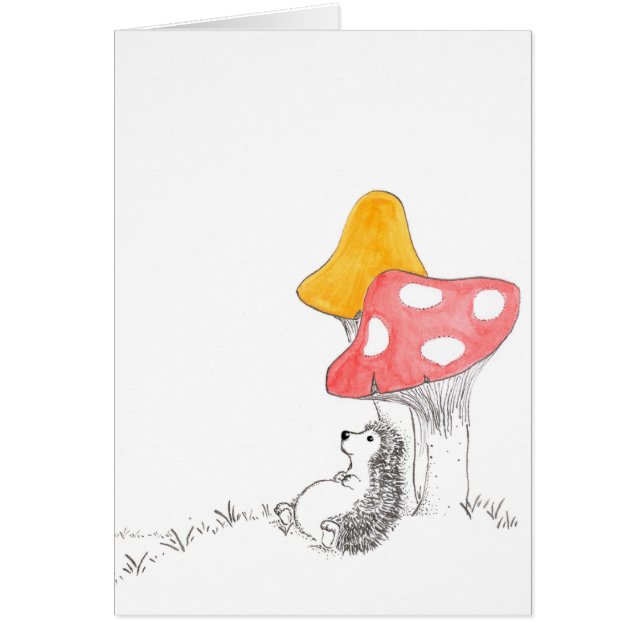 Cartão Ouriço da reflexão (Frente)