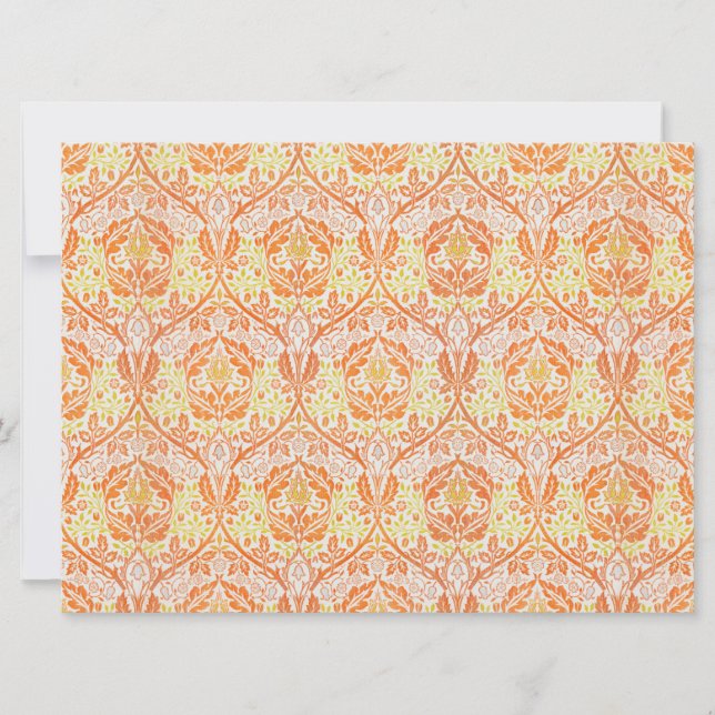 Cartão Ouro Bough Pattern (por William Morris) (Frente)