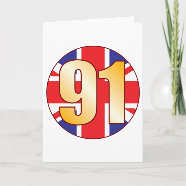 Cartão Ouro de 91 Reino Unido (Frente)