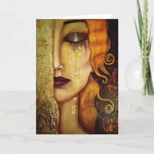 Cartão Ouro de aniversário atrasada