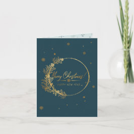 Cartão Ouro Feliz Natal