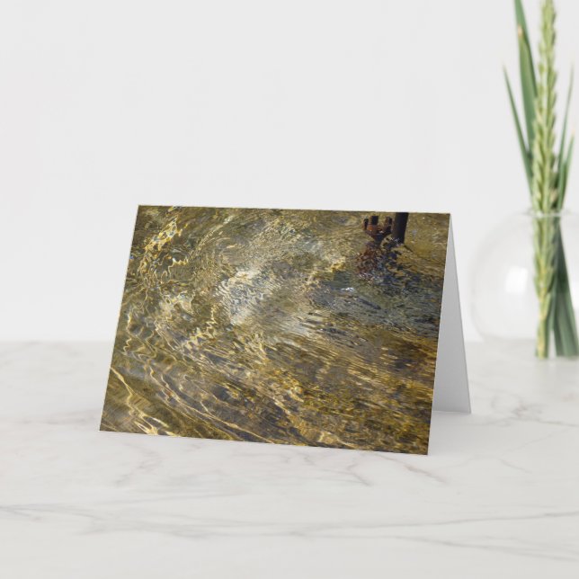 Cartão Ouro fonte de água (Frente)