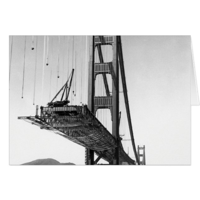 Cartão Ouro Gate Bridge I (Frente Horizontal)