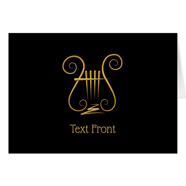 Cartão Ouro Lyre (Frente Horizontal)