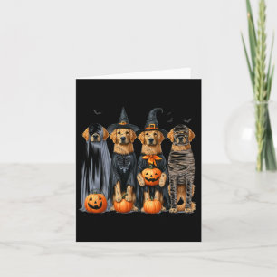 Cartão Ouro Retriever Ghost Dog Halloween