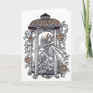 Cartão Ouro Rosa Dragon Gazebo