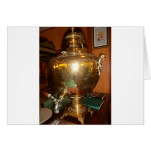 Cartão Ouro Vintage Tea Pote Wall Art & Impressão