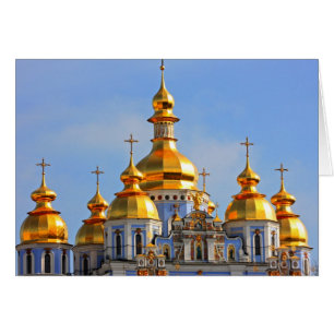 Cartão Ouros de catedral em Kiev