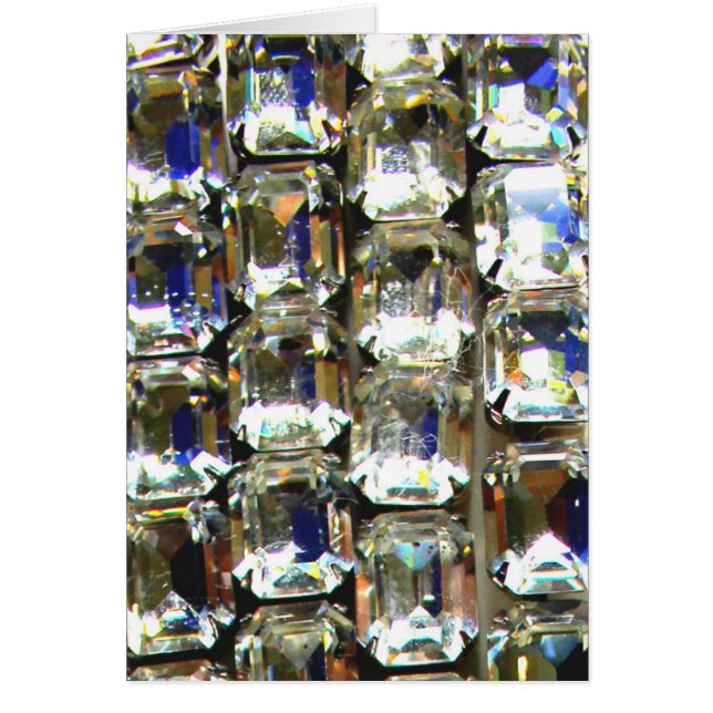 Cartão Ouros, elegantes pedras de gemido de safra (Frente)