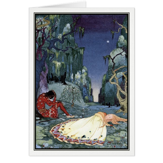 Cartão Ourson e Violette por Virginia Frances Sterrett (Frente)