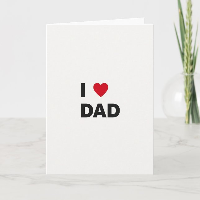 Cartão Ousado Eu Amo Papai (Frente)
