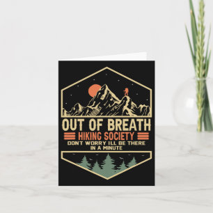Cartão Out Of Breath Hiking Society 1