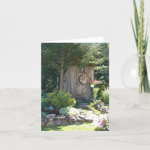 Cartão Outhouse in Maine