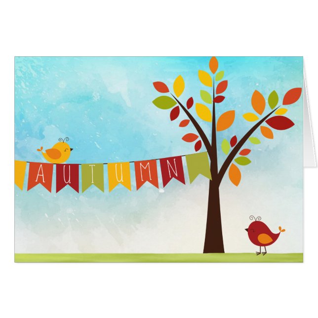 Cartão Outono (Frente Horizontal)