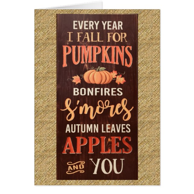 Cartão outono (Frente)