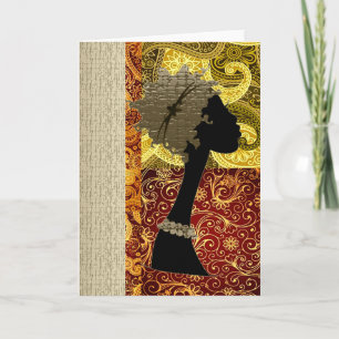 Cartão Outono africano